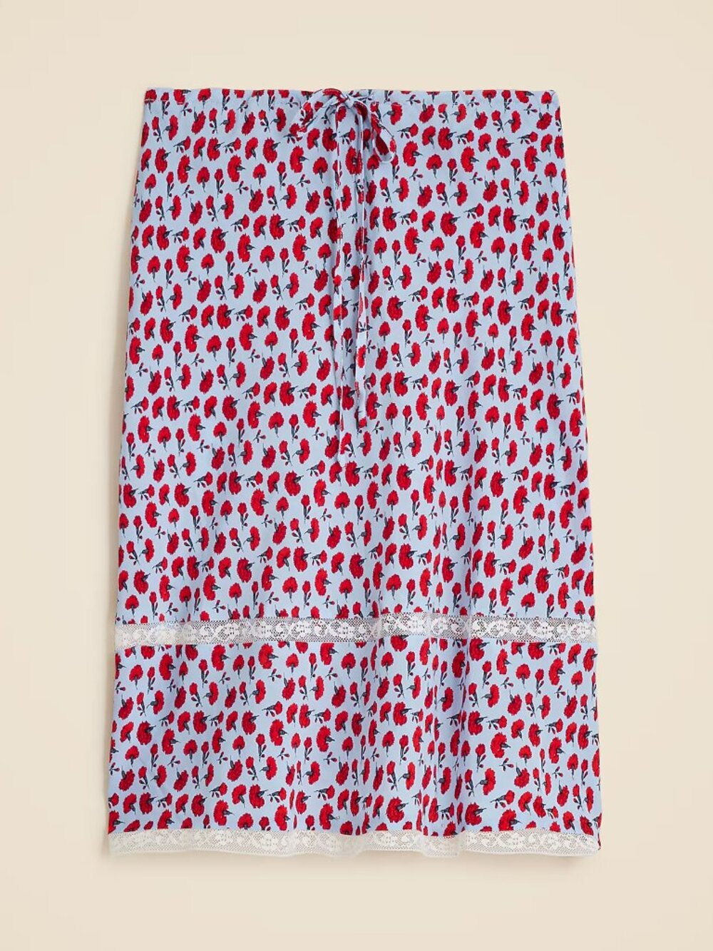 Rouje X J.Crew Poème skirt in carnation print, XXL
